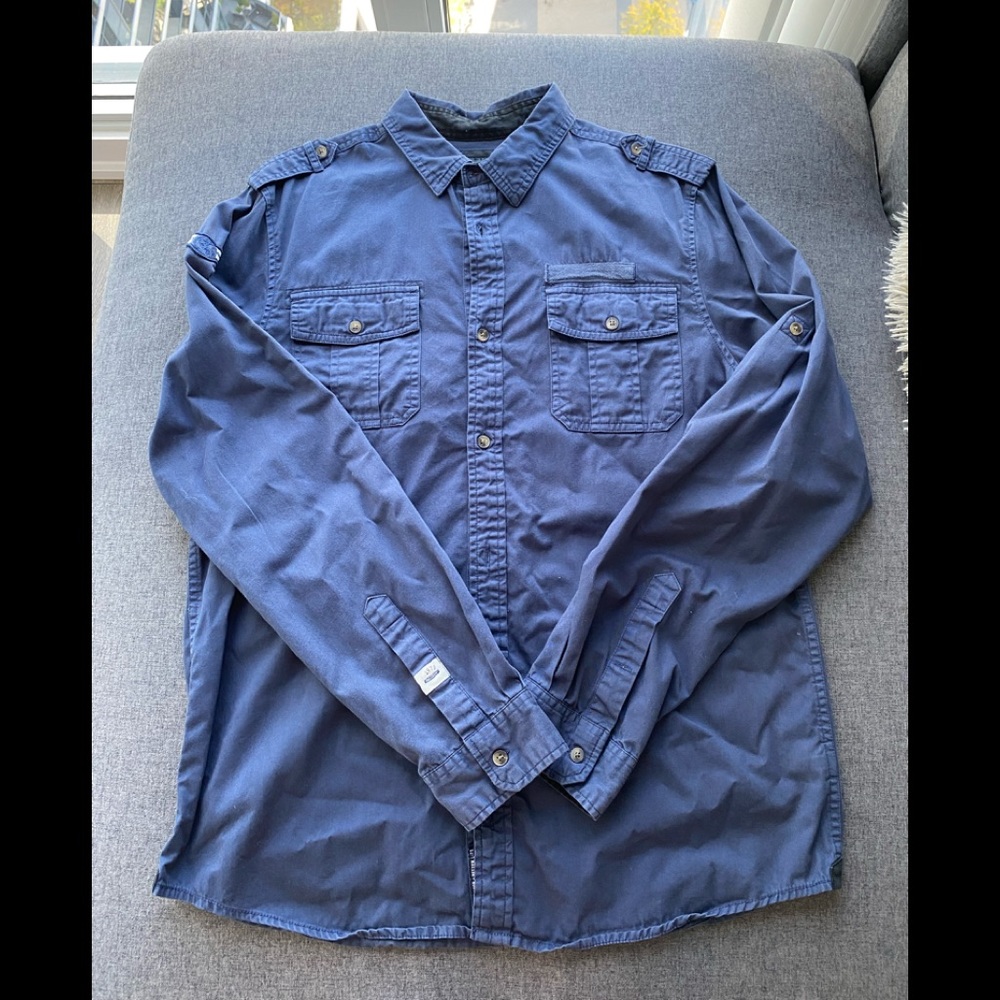 Buffalo David Button Men’s Casual Buttondown Dress Shirt